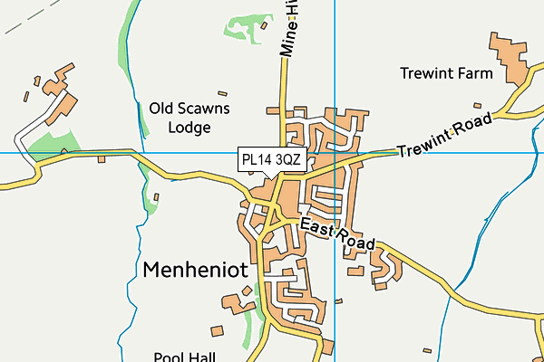 PL14 3QZ map - OS VectorMap District (Ordnance Survey) PL14 3QZ map - OS VectorMap District (Ordnance Survey)