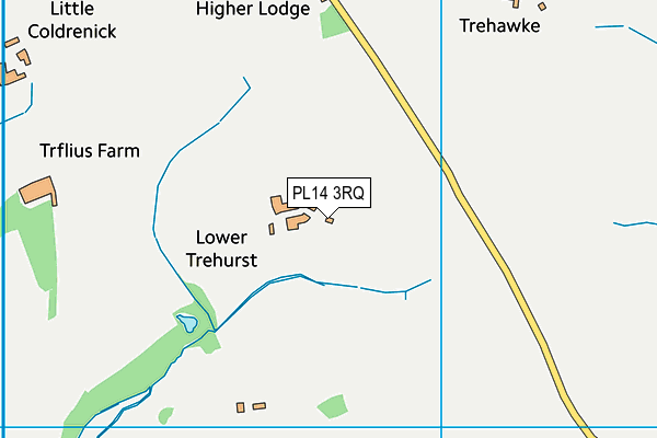 PL14 3RQ map - OS VectorMap District (Ordnance Survey) PL14 3RQ map - OS VectorMap District (Ordnance Survey)