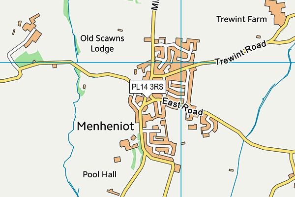 PL14 3RS map - OS VectorMap District (Ordnance Survey) PL14 3RS map - OS VectorMap District (Ordnance Survey)