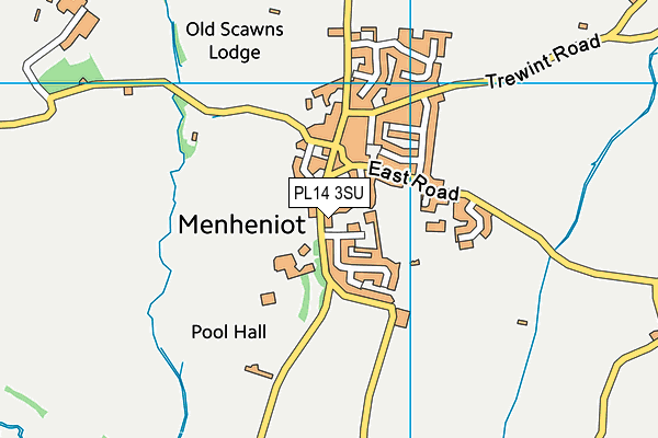 PL14 3SU map - OS VectorMap District (Ordnance Survey) PL14 3SU map - OS VectorMap District (Ordnance Survey)