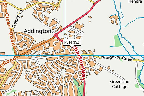 PL14 3SZ map - OS VectorMap District (Ordnance Survey) PL14 3SZ map - OS VectorMap District (Ordnance Survey)