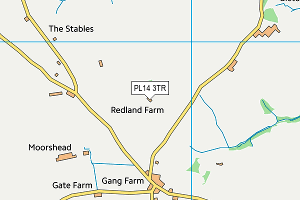 PL14 3TR map - OS VectorMap District (Ordnance Survey) PL14 3TR map - OS VectorMap District (Ordnance Survey)