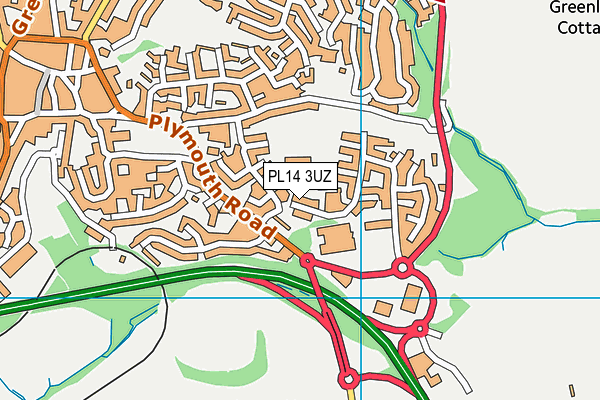PL14 3UZ map - OS VectorMap District (Ordnance Survey) PL14 3UZ map - OS VectorMap District (Ordnance Survey)