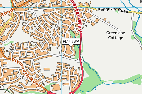 PL14 3WP map - OS VectorMap District (Ordnance Survey) PL14 3WP map - OS VectorMap District (Ordnance Survey)