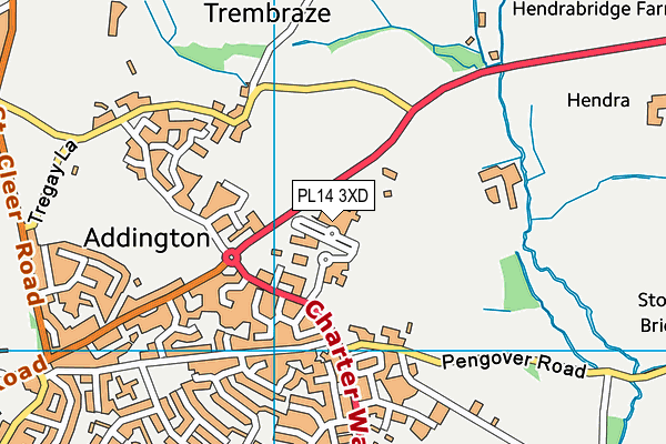 PL14 3XD map - OS VectorMap District (Ordnance Survey) PL14 3XD map - OS VectorMap District (Ordnance Survey)