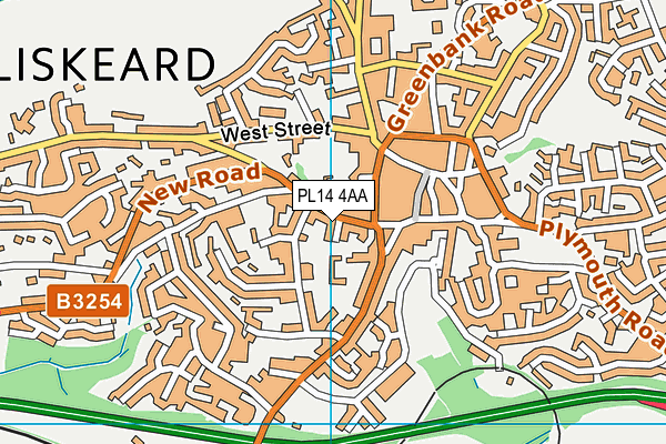 PL14 4AA map - OS VectorMap District (Ordnance Survey) PL14 4AA map - OS VectorMap District (Ordnance Survey)