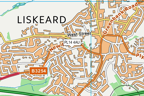 PL14 4AU map - OS VectorMap District (Ordnance Survey) PL14 4AU map - OS VectorMap District (Ordnance Survey)