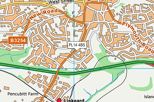 PL14 4BS map - OS VectorMap District (Ordnance Survey) PL14 4BS map - OS VectorMap District (Ordnance Survey)