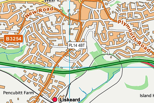 PL14 4BT map - OS VectorMap District (Ordnance Survey) PL14 4BT map - OS VectorMap District (Ordnance Survey)
