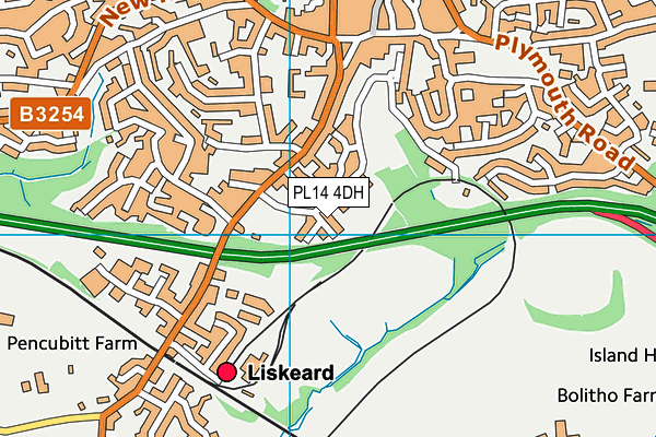 PL14 4DH map - OS VectorMap District (Ordnance Survey) PL14 4DH map - OS VectorMap District (Ordnance Survey)