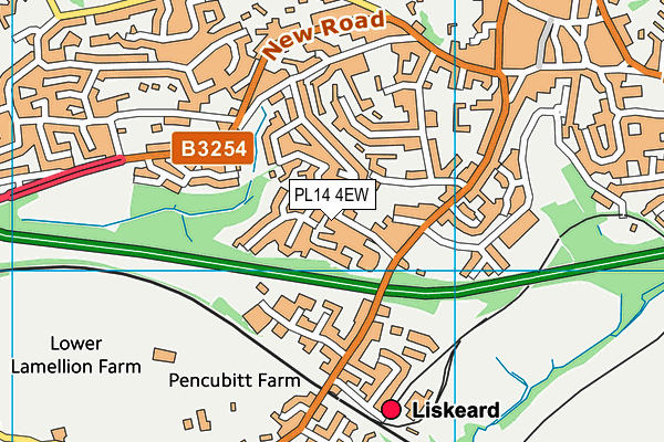 PL14 4EW map - OS VectorMap District (Ordnance Survey) PL14 4EW map - OS VectorMap District (Ordnance Survey)