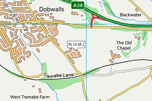 PL14 4FJ map - OS VectorMap District (Ordnance Survey) PL14 4FJ map - OS VectorMap District (Ordnance Survey)