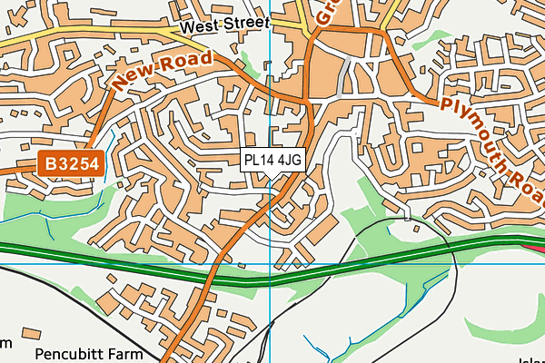 PL14 4JG map - OS VectorMap District (Ordnance Survey) PL14 4JG map - OS VectorMap District (Ordnance Survey)