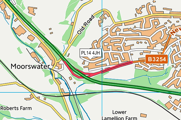 PL14 4JH map - OS VectorMap District (Ordnance Survey) PL14 4JH map - OS VectorMap District (Ordnance Survey)