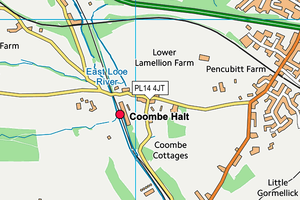 PL14 4JT map - OS VectorMap District (Ordnance Survey) PL14 4JT map - OS VectorMap District (Ordnance Survey)