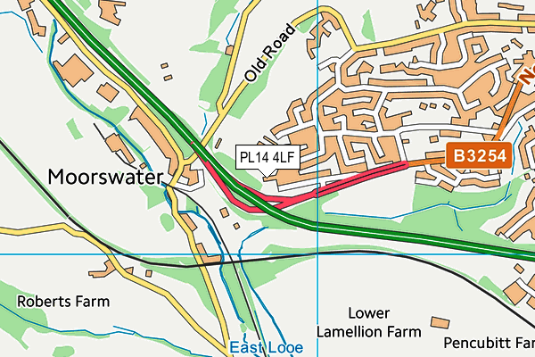 PL14 4LF map - OS VectorMap District (Ordnance Survey) PL14 4LF map - OS VectorMap District (Ordnance Survey)