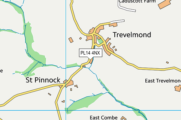 PL14 4NX map - OS VectorMap District (Ordnance Survey) PL14 4NX map - OS VectorMap District (Ordnance Survey)