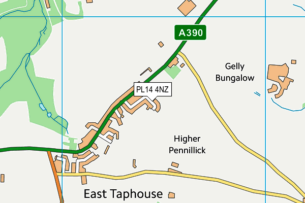 PL14 4NZ map - OS VectorMap District (Ordnance Survey) PL14 4NZ map - OS VectorMap District (Ordnance Survey)