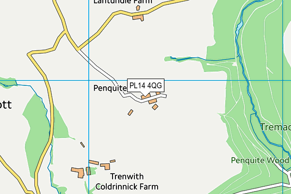 PL14 4QG map - OS VectorMap District (Ordnance Survey) PL14 4QG map - OS VectorMap District (Ordnance Survey)