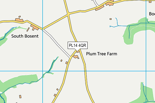 PL14 4QR map - OS VectorMap District (Ordnance Survey) PL14 4QR map - OS VectorMap District (Ordnance Survey)