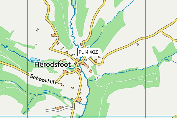 PL14 4QZ map - OS VectorMap District (Ordnance Survey) PL14 4QZ map - OS VectorMap District (Ordnance Survey)