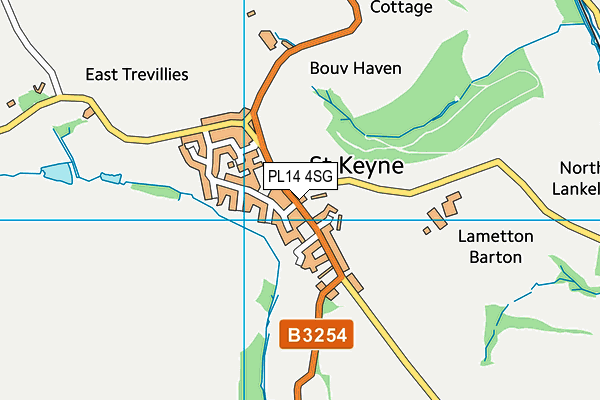 PL14 4SG map - OS VectorMap District (Ordnance Survey) PL14 4SG map - OS VectorMap District (Ordnance Survey)