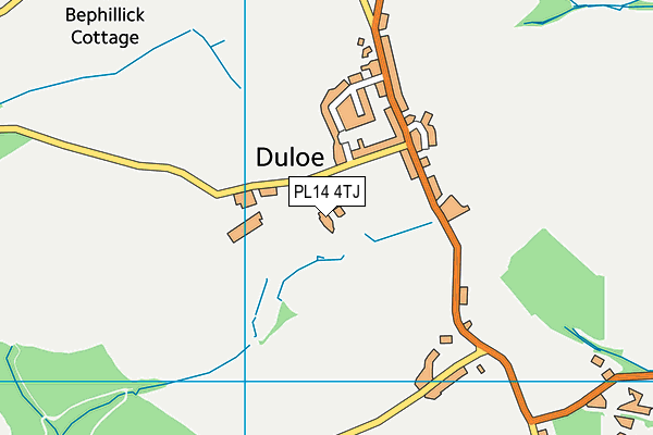 PL14 4TJ map - OS VectorMap District (Ordnance Survey) PL14 4TJ map - OS VectorMap District (Ordnance Survey)