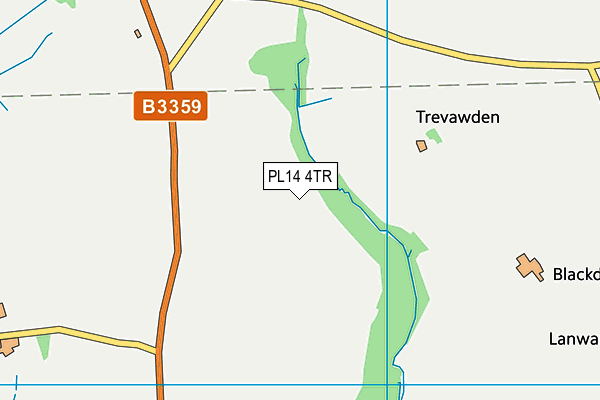 PL14 4TR map - OS VectorMap District (Ordnance Survey) PL14 4TR map - OS VectorMap District (Ordnance Survey)