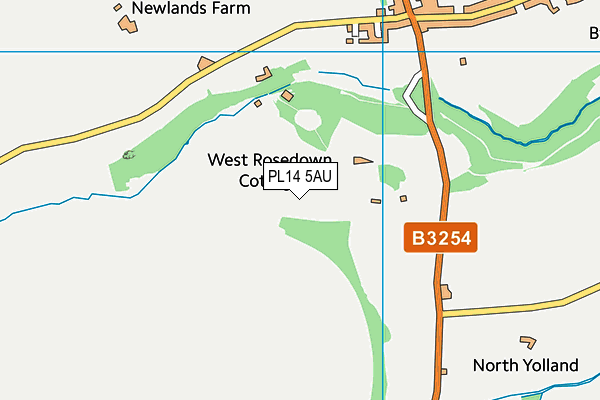 PL14 5AU map - OS VectorMap District (Ordnance Survey) PL14 5AU map - OS VectorMap District (Ordnance Survey)