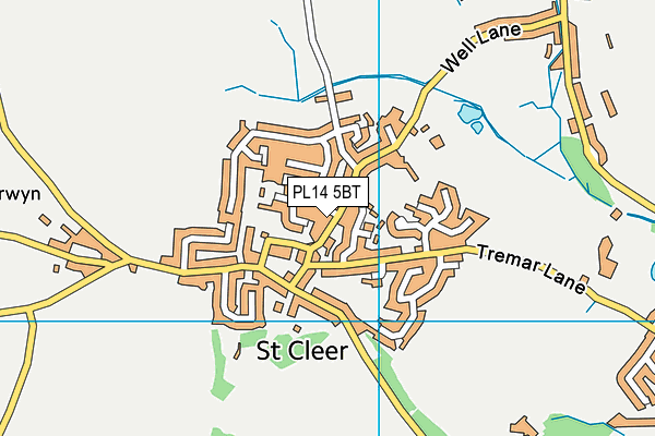 PL14 5BT map - OS VectorMap District (Ordnance Survey) PL14 5BT map - OS VectorMap District (Ordnance Survey)