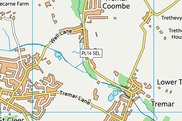 PL14 5EL map - OS VectorMap District (Ordnance Survey) PL14 5EL map - OS VectorMap District (Ordnance Survey)