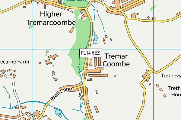 PL14 5EZ map - OS VectorMap District (Ordnance Survey) PL14 5EZ map - OS VectorMap District (Ordnance Survey)