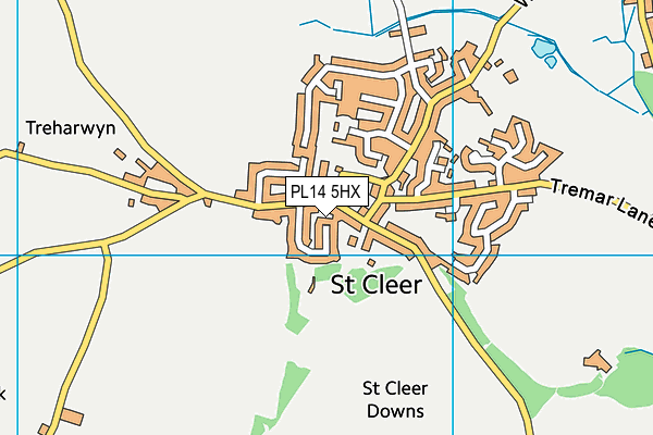 PL14 5HX map - OS VectorMap District (Ordnance Survey) PL14 5HX map - OS VectorMap District (Ordnance Survey)