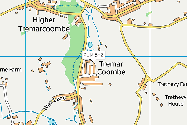 PL14 5HZ map - OS VectorMap District (Ordnance Survey) PL14 5HZ map - OS VectorMap District (Ordnance Survey)