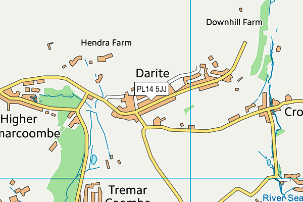 PL14 5JJ map - OS VectorMap District (Ordnance Survey) PL14 5JJ map - OS VectorMap District (Ordnance Survey)