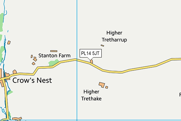 PL14 5JT map - OS VectorMap District (Ordnance Survey) PL14 5JT map - OS VectorMap District (Ordnance Survey)