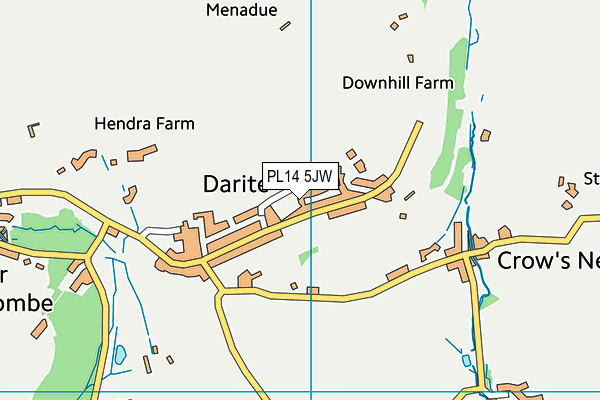 PL14 5JW map - OS VectorMap District (Ordnance Survey) PL14 5JW map - OS VectorMap District (Ordnance Survey)