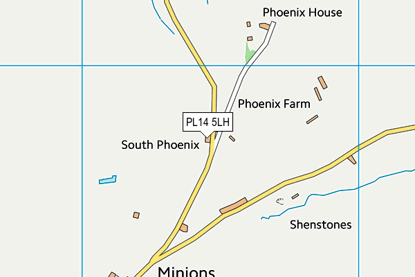 PL14 5LH map - OS VectorMap District (Ordnance Survey) PL14 5LH map - OS VectorMap District (Ordnance Survey)