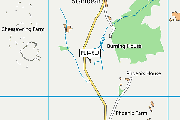PL14 5LJ map - OS VectorMap District (Ordnance Survey) PL14 5LJ map - OS VectorMap District (Ordnance Survey)