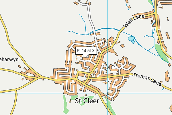 PL14 5LX map - OS VectorMap District (Ordnance Survey) PL14 5LX map - OS VectorMap District (Ordnance Survey)