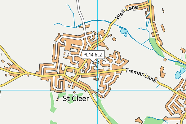 PL14 5LZ map - OS VectorMap District (Ordnance Survey) PL14 5LZ map - OS VectorMap District (Ordnance Survey)