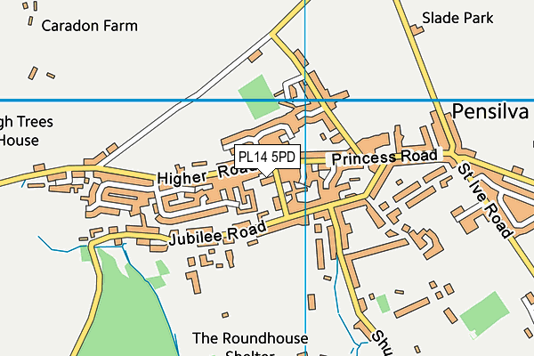 PL14 5PD map - OS VectorMap District (Ordnance Survey) PL14 5PD map - OS VectorMap District (Ordnance Survey)