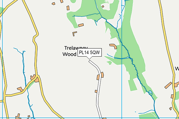PL14 5QW map - OS VectorMap District (Ordnance Survey) PL14 5QW map - OS VectorMap District (Ordnance Survey)