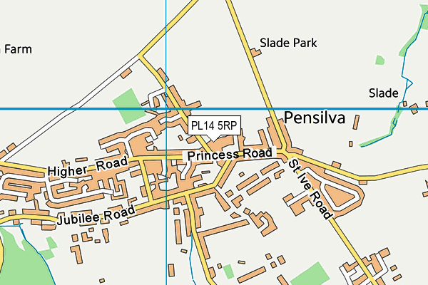 PL14 5RP map - OS VectorMap District (Ordnance Survey) PL14 5RP map - OS VectorMap District (Ordnance Survey)