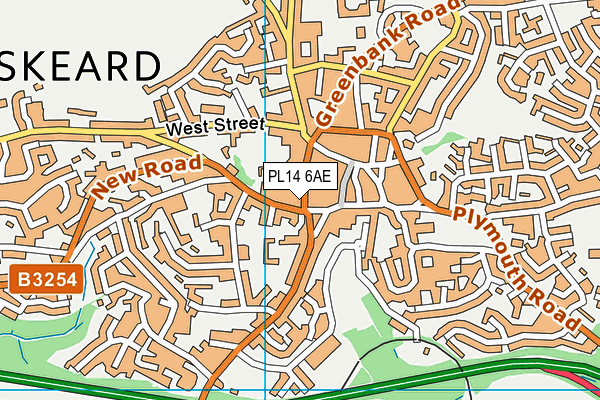 PL14 6AE map - OS VectorMap District (Ordnance Survey) PL14 6AE map - OS VectorMap District (Ordnance Survey)