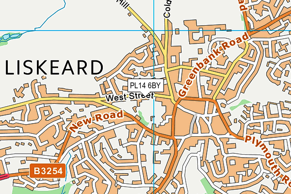 PL14 6BY map - OS VectorMap District (Ordnance Survey) PL14 6BY map - OS VectorMap District (Ordnance Survey)