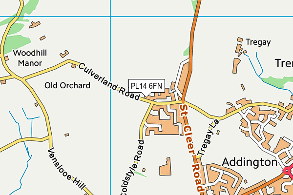 PL14 6FN map - OS VectorMap District (Ordnance Survey) PL14 6FN map - OS VectorMap District (Ordnance Survey)