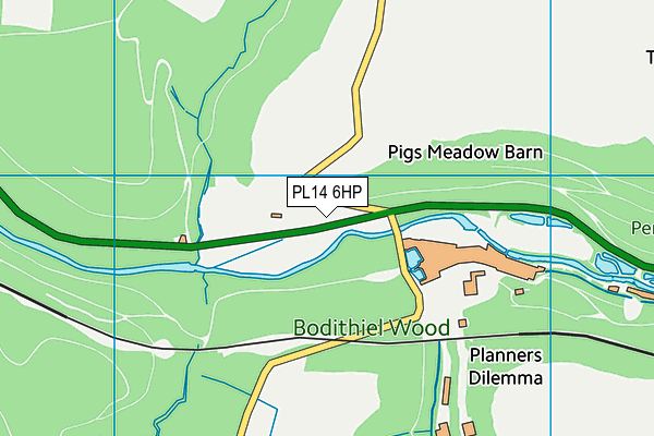 PL14 6HP map - OS VectorMap District (Ordnance Survey) PL14 6HP map - OS VectorMap District (Ordnance Survey)