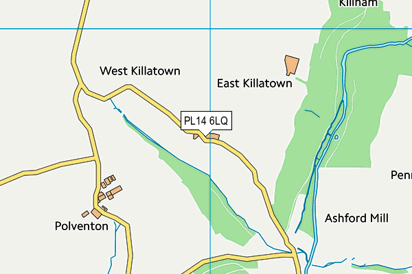 PL14 6LQ map - OS VectorMap District (Ordnance Survey) PL14 6LQ map - OS VectorMap District (Ordnance Survey)
