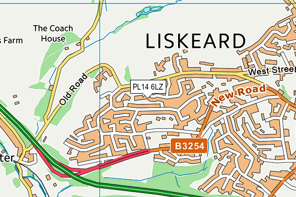 PL14 6LZ map - OS VectorMap District (Ordnance Survey) PL14 6LZ map - OS VectorMap District (Ordnance Survey)